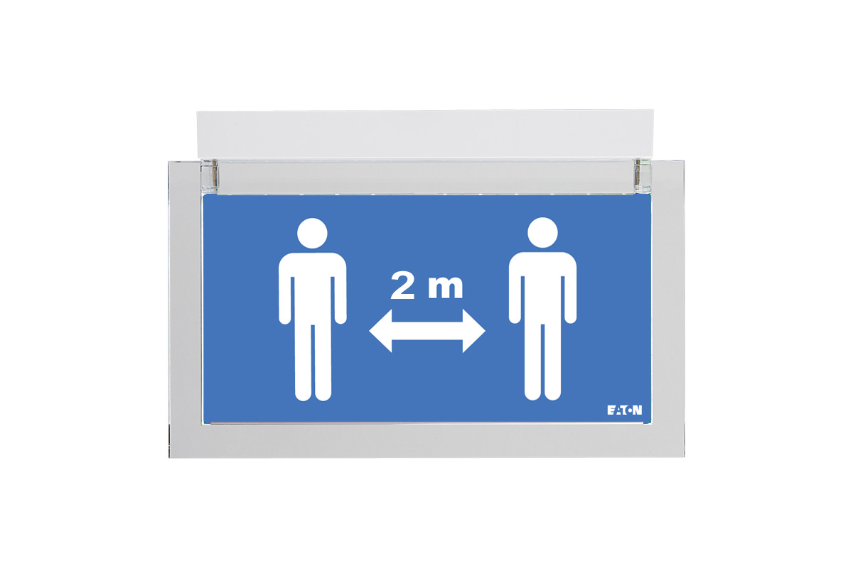 Social Distance Sign. Wall or Ceiling Mount